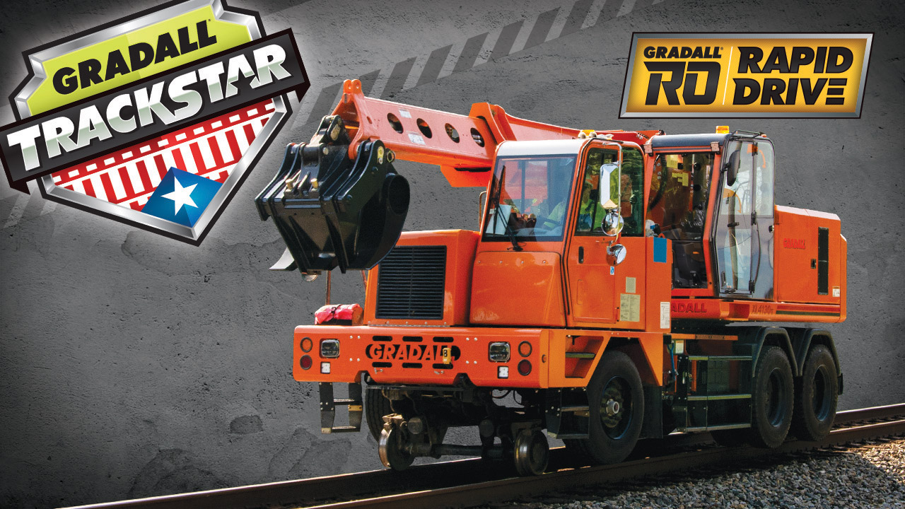 Gradall TrackStar Rapid Drive Rail Machine MOW Option