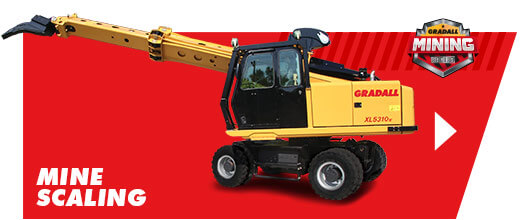 Gradall Mine Scaling Machines